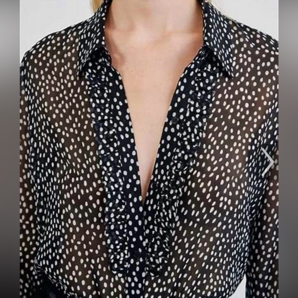 NILI LOTAN
Orian ruffle shirt